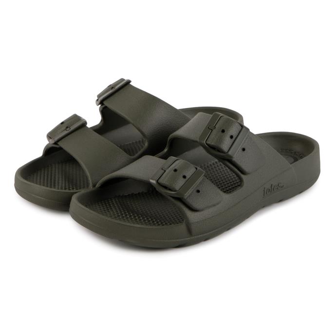 totes® SOLBOUNCE Ladies Adjustable Double Buckle Slider Khaki Extra Image 1